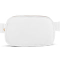 Belt Bag Zipper Fanny Pack Crossbody Bags for Women,Fashion Nylon Waist Packs, Water Repellent Two Way wear with Adjustable Strap Gifts for Teenage Girls Women Men(white) - color: white