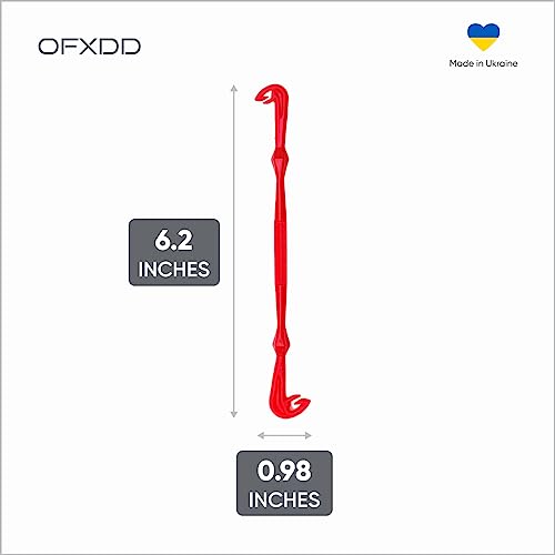Loop Tyer - Hook Loop Tyer for Fishing - Plastic Fishing Line Knot Tying Tool - color: Red