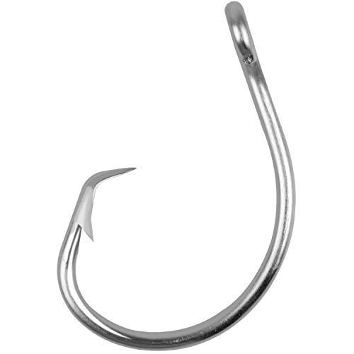 Tuna Circle Hooks Stainless Steel Big Game Saltwater Hook 30Pcs Extra Strong Short Shank Circle Hook 8/0-20/0 - size: 12/0#(30pcs per pack)