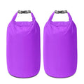 Dry Bag Set, Waterproof Small Lightweight Dry Bags for Paddle Board Kayaking, Fishing, Camping(Purple, 70L 2Pack) - color: Purple, size: 70L 2Pack