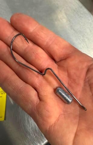 Long Shank Neck EWG Offset Worm Hook Wide Gap Swimbait Weedless Fishing Terminal Tackle - color: 25/PK Long Neck EWG Hook 4/0
