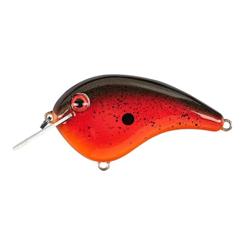 Strike King Chick Magnet Jr. Crankbait Fishing Lure, 1/4 oz, Dives 4-6 Feet, Premium Hooks - color: Tomato Soup