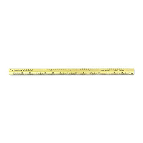 Alumicolor 3610-2 Aluminum Combination Pocket Scale, 6IN, Gold - color: Gold, size: 6 Inch, style: Combination