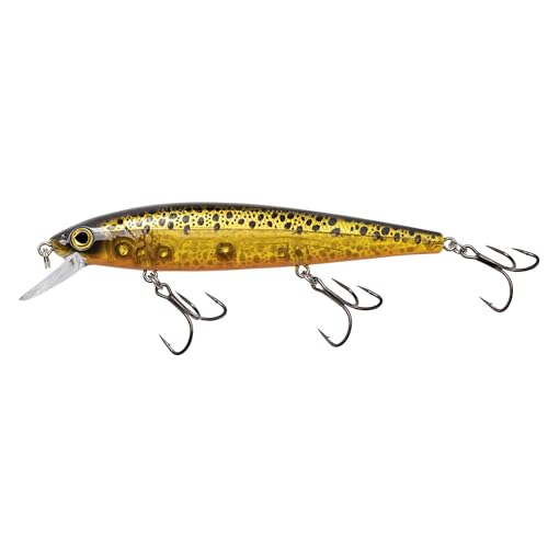 Strike King KVD Elite 300 Jerkbait Hard Bait Fishing Lure, Dives 4-7 Feet, Weight Transfer System - color: Pro Gold, size: Hook Size 4