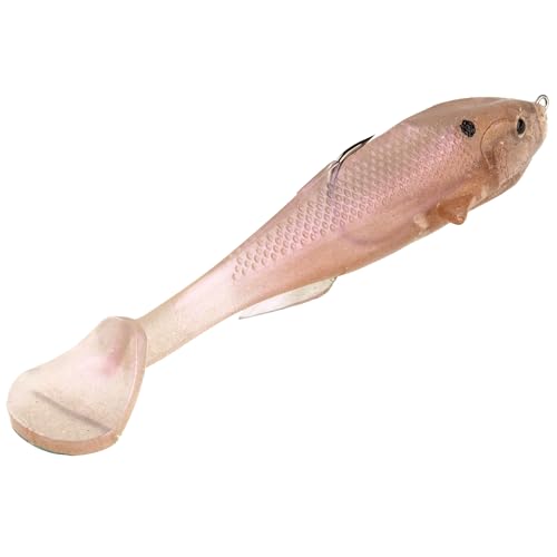 Strike King Final Copy Weedless Fishing Lure, Pre-Rigged Soft Plastic Swimbait - color: Crystal Shad, size: 4.75"