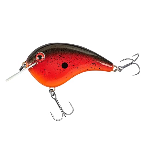 Strike King Chick Magnet Jr. Crankbait Fishing Lure, 1/4 oz, Dives 4-6 Feet, Premium Hooks - color: Tomato Soup