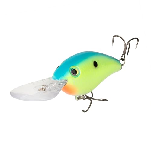 Strike King (HC8XDE-567) 8XD Elite Fishing Lure, Deep Diving Crankbait, 1.4-Ounce, Unique Curved Bill, Dives to 20-Feet, Rattle Chambers, Size 2/0 Mustad Triple Grip Hooks, Pro Powder Blue