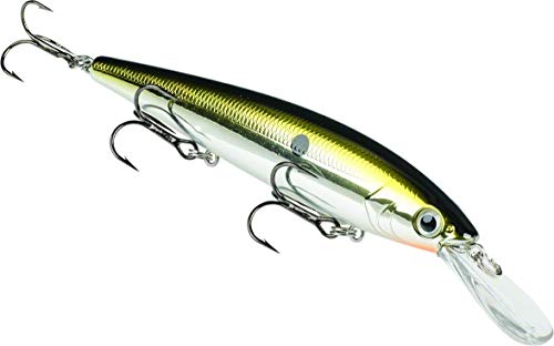 Strike King KVD Deep Jerkbait 3-Hook Fishing Lure, 3/5 oz, 4.75" - color: Gold/Black Back