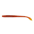 Yamamoto 5" Kut Tail Worm - color: PUMPKIN W/ BLACK & GREEN FLAKE (10 PACK)