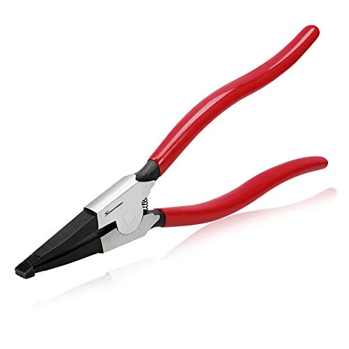 SPEEDWOX 11 Inches Lock Ring Pliers Special Retaining Ring Pliers for Removing Installing Gearshift Locking Rings Angle Tip Circlip Plier Automobile Transmission Clutch Shafts Tool - style: 11"