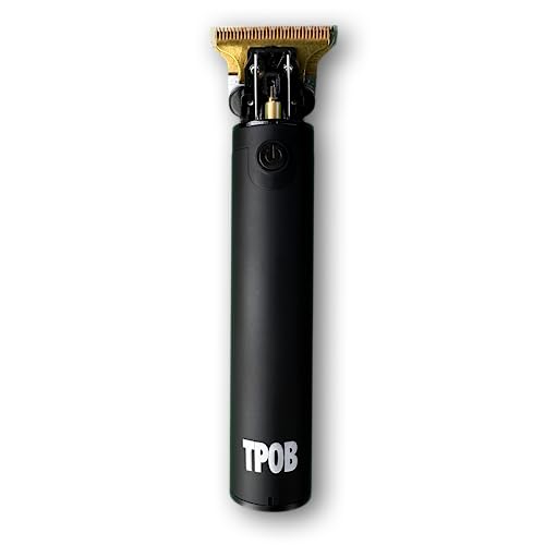 TPOB Ghost Beard Trimmer Hair Clippers for Men, Professional Hair Trimmer Zero Gapped T-Blade Trimmer Cordless Rechargeable Edgers Clippers Electric Beard Trimmer Shaver (Ghost Blackout) - color: Ghost Blackout