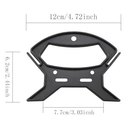 6PCS Black Plastic Bobbin Winder 12x6.2cm Cable Retainer Extension Cord Organiser Suitable for Organising String Light and Fishing Line