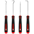 WILLBOND 4 Pcs Pick and Hook Set Precision Automotive Mechanic Picks Tools Set for Car Oil Seal Hooks Puller Remover Tools(6.5 Inches,Red) - color: Red, size: 6.5 Inches