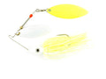 Nichols Lures Pulsator Metal Flake Double Willow Spinnerbait - color: White/Chartreuse, size: 1/2-Ounce