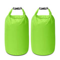 Dry Bag Set, Waterproof Small Lightweight Dry Bags for Paddle Board Kayaking, Fishing, Camping(Green, 70L 2Pack) - color: Green, size: 70L 2Pack