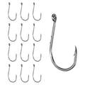 Bait Holder Fishing Hook, High Carbon Steel Double Barbed Fishing Hooks Closed Eye - style: 5#