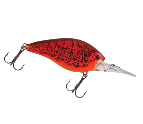 Luck E Strike Deep Crankbait Smoothie (3/8 Ounce) 2 Inch Crank Bait Fishing Lure, Made in The USA - color: Chili Bowl