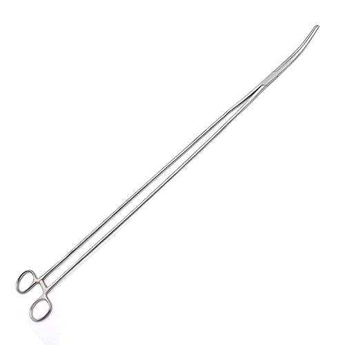 24" Long Curved Hemostat Forceps - Stainless Steel Locking Tweezer Clamps - Ideal Hemostats for Nurses, Fishing Forceps, Crafts and Hobby by G.S Online Store - size: 24", style: Curved