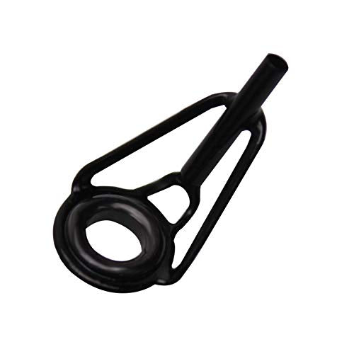 8pcs Fishing Rod Tip Repair Kit Rod Top Tips Replacement Fishing Rod Tips Stainless Steel Ceramic Ring Guide Tips - color: Black Small Fishing Rod Tips