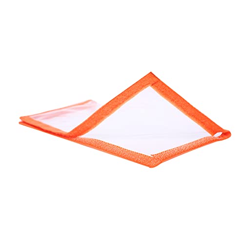 Raprance Fishing Lure Wraps 4 Packs Clear PVC Bait Hook Covers Keeps Fishing Safe Easily See Lures（Orange,M） - size: Medium
