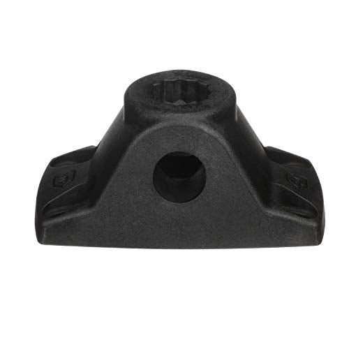 Attwood 5011-7 Heavy-Duty Fishing Rod Holder Combo Mount, Mounts on Top or Side of Gunwale, Positive Lock, Black