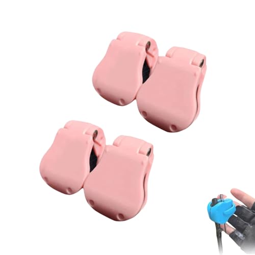 Multifunctional Rod Holder - Portable Takedown Fishing Rod Clips for Ground/Car/Wall/Beach, Auto Fixed Fish Poles Holders with Pressure Grip, Fits Shore/Telescopic Rods & Fixed Ball - color: Pink * 4