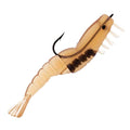 Charlie's Worms Artificial Fishing Bait Charlie's Shrimp Trio Freshwater Saltwater Bass Fishing Lures Scented Soft Bait 3pk - color: Sandman