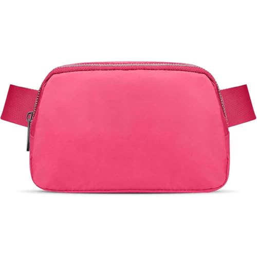 JSJ Mini Fanny Pack for Women & Men,Valentines Day Gifts for Girls Teens Kids Daughter Sister Her,Trendy Stuff Crossbody Bags Cute Everywhere Belt Bags.(Pink Glow) - color: Pink Glow