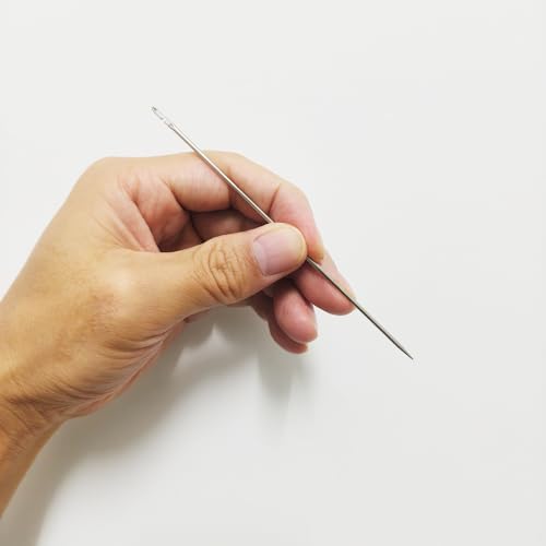 Stainless Steel Fishing Bait Rigging Needles Threader Set, Fish Bait Worm-Minnow-Anchovy Threader Needle Rustproof Threading Tool for Saltwater Freshwater Fishing Tackle Kit - size: 5"Long