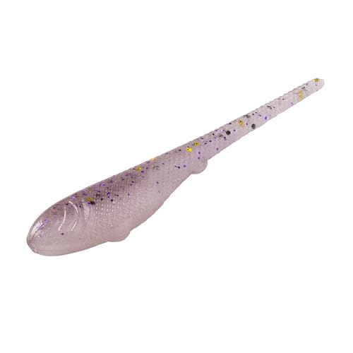 YUM Sniper Shad Soft Plastic – Realistic Minnow Bass Fishing Lure, Jig Head & Underspin Trailer, 3” 4” 5” Sizes, Multiple Colors - color: Gizzard Shad, size: 3"