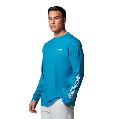 Columbia Terminal Tackle PFG High Side Long Sleeve - color: Blue Echo/Pfg High Side Marlin, size: Medium
