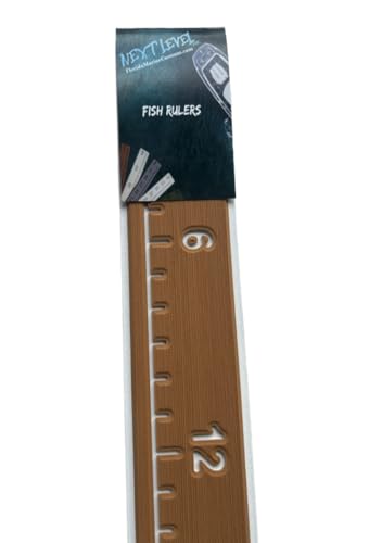 Next Level Inc. | Fish Ruler | SeaDek | 36 inch Fish Measurement Tool | Perfect for Boats and Kayaks | Mocha/White - color: Mocha/White