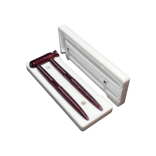 Fishing Lure Molds – Soft Plastic Lure Making Kit, Injection Molds for Soft Plastics, Worm/Paddle Tail/Shrimp DIY Bass Lure Mold - size: 4”