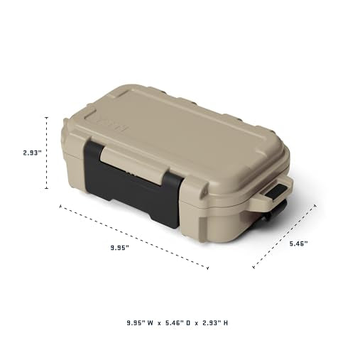 YETI LoadOut GoBox Collection, Divided Waterproof Cargo Case, Dry Box, Camera Case, Fishing Tackle Box - color: Tan, size: GoBox 1