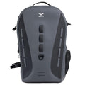 Xelfly Waterproof Fishing Backpack G2 with Rod Holder, Inflatable Air Valve, Padded Waist Straps & Gear Loops - Submersible Zipper, Rugged Top Handle, Adjustable Attachments (Gray) - color: Gray, size: G2 Backpack