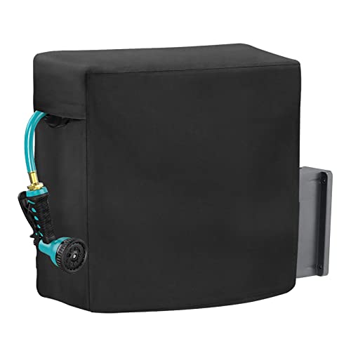 Garden Hose Reel Covers for Giraffe Tools AW40 1/2" x 130 ft Retractable Garden Hose Reel, Outerdoor Wall-Mounted Hose Reel Cover All Season Protection - 24"L x13"Wx 19.7"H - size: 24"L x13"Wx 19.7"H