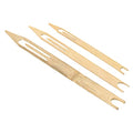PATIKIL Netting Needle Shuttles Kit, Bamboo Fishing Net Repair Line Mending Tool - size: 120x11x3mm,165x13x3mm,200x17x5mm
