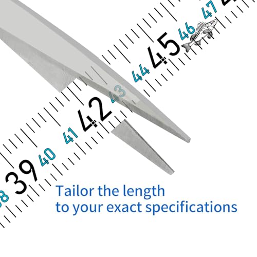 Fishing Ruler for Boat 51" Self-Adhesive Fish Measuring Decals 3 Pack Waterproof Self Adhesive Measuring Ruler Tape (White) - color: White