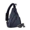 JESSIE & JAMES Peyton Crossbody Sling Backpack Concealed Carry Purse For Women Men Outdoor Chest Bag Shoulder Backpack - color: Navy