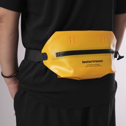 Waterproof Fanny Pack, Black, Yellow, Crossbody Waist Bag for Kayaking, Rafting, Swimming, Surfing, Paddle Board, Boating (Yellow) - color: Yellow