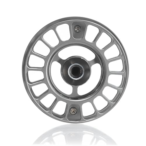 RIFT Breach v2 Fly Fishing Reel, High Capacity Spool, Carbon Disc Drag, Full CNC-Machined Anodized Aluminum Fly Reel, 5/6 Weight, Black, Grey - color: v2 Grey - Spool Only