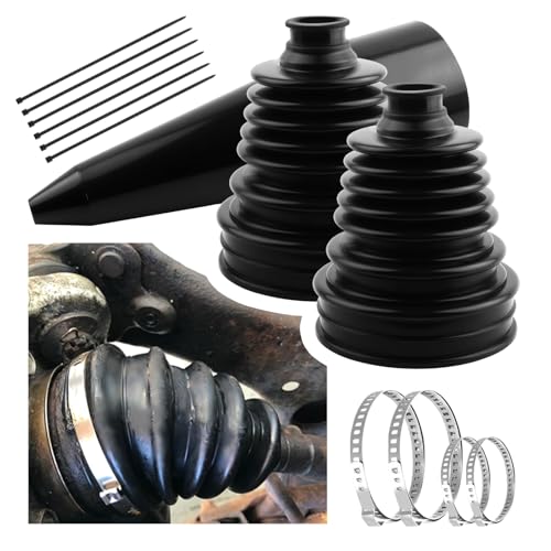 2PCS CV Boot Repair Kit with Expander Tool and Clamps,Silicone CV Axle Boot Repair Kit for 2.41" 2.81" 3.43" Calibers, Tie Rod Boots for Joint Dustproof and Waterproof