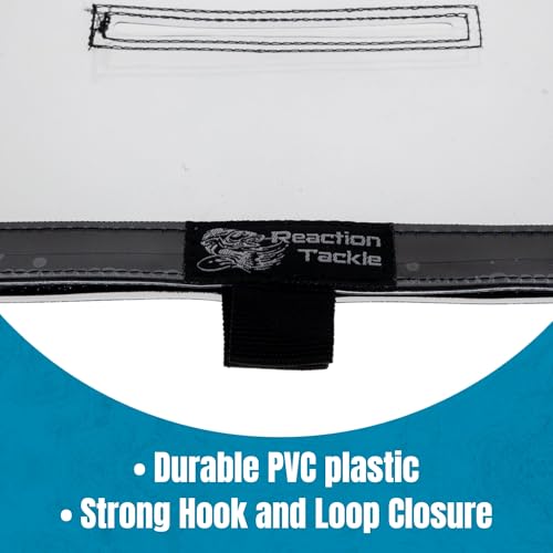 Reaction Tackle Lure Wraps, Clear PVC Fishing Lure Covers with Hook and Loop Closure, Protect Treble Hooks and Prevent Tangles, Tackle Storage, Trolling Diver 5-Pack - size: Trolling Diver 5-Pk