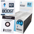 Integra Boost 62% RH, 2 Way Humidity Control Packs – 8g Size for Storing 1 oz – Pack of 144 Moisture Absorbers for Small Jars & Containers – Humidifier Packets for Herbs, Spices in Retail Display Box - size: Pack of 144
