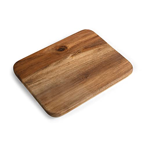 Farberware Acacia Wood Cutting Board, 8" x 10" - Reversible Charcuterie Board for Kitchen Prep, Chopping Meats & Veggies, Gentle on Knives, Kitchen Starter & Gift Essential