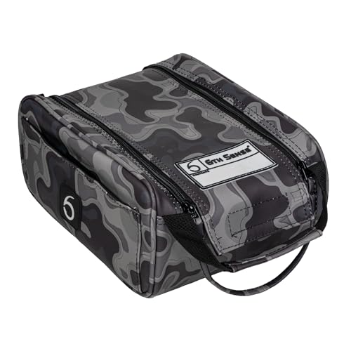 6th Sense – Bait Bag – Soft Plastic Storage Bag – Holds 15 to 20 Packs – Tackle Organizer – Clear Label Window - color: Willis - Thermal Hog