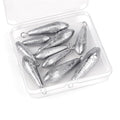 10 Pack Drop Shot Fishing Weights Kit, Drop Shot Weights, Fishing Bottom Sinkers Lead Weight for Bass Fishing Lures or Other Fish - style: 5 Style