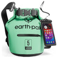 Earth Pak Waterproof Dry Bag with Zippered Pocket - Waterproof Dry Bag Backpack Keeps Gear Dry - color: Seafoam Green, size: 5L