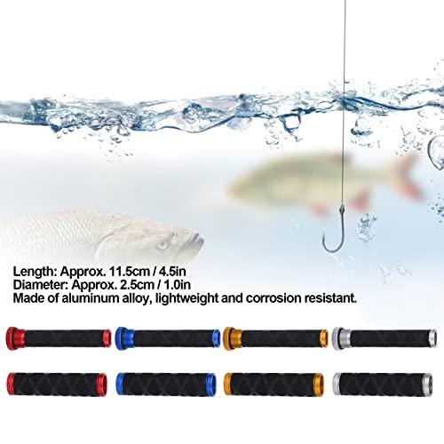 Pilipapa Fishing Knot Puller Tool, FG Knot Tying Tool with Aluminum Alloy Body, Fishing Line Spooling Drag Device for Saltwater Freshwater Fishing (Blue, 4.5 Inch)