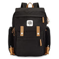 Parker Baby Co. Diaper Backpack - Large Diaper Bag with Insulated Pockets, Stroller Straps and Changing Pad -Birch Bag - Black - color: Black